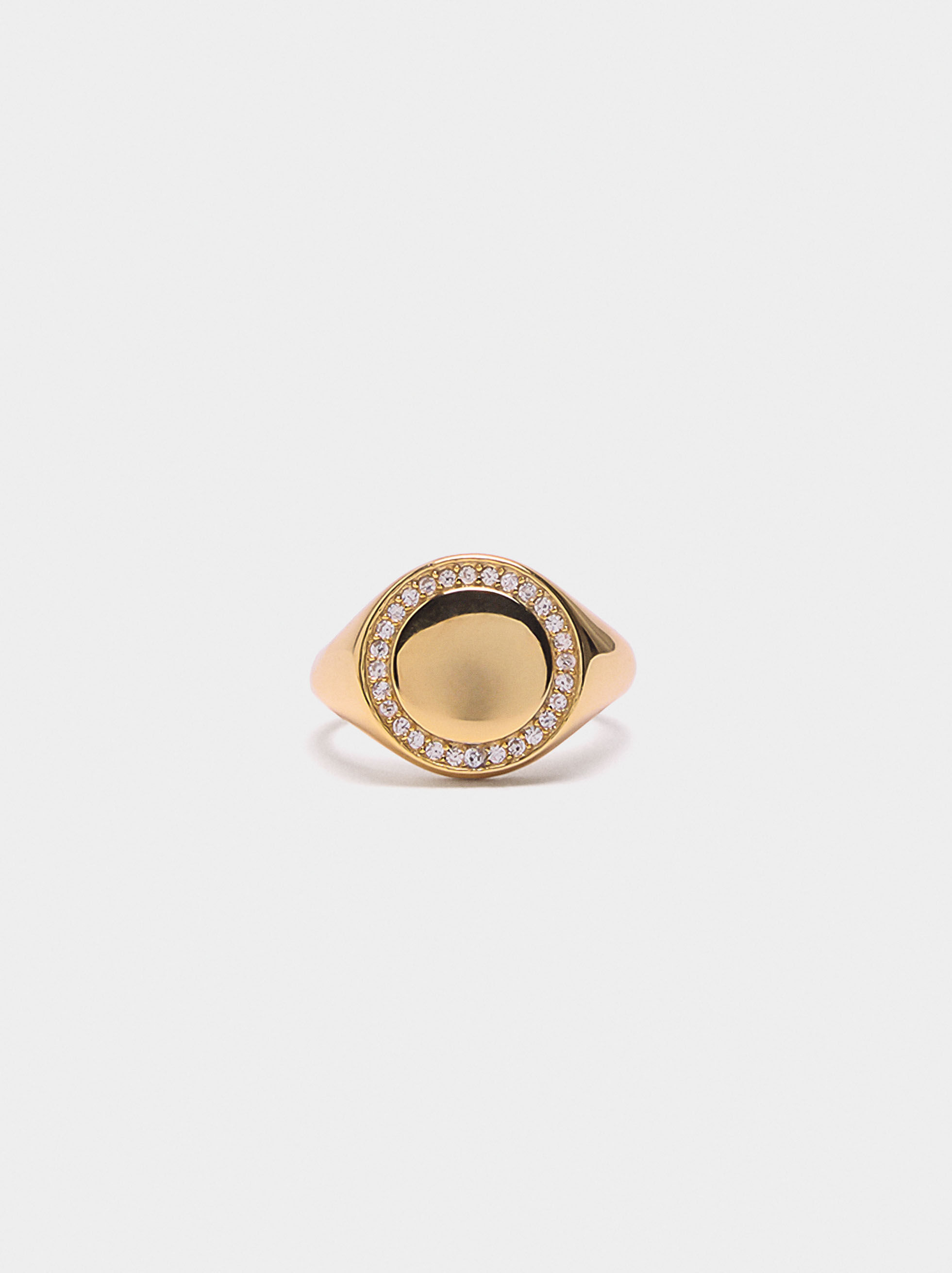 Anillo con zirconias - plata de ley 925