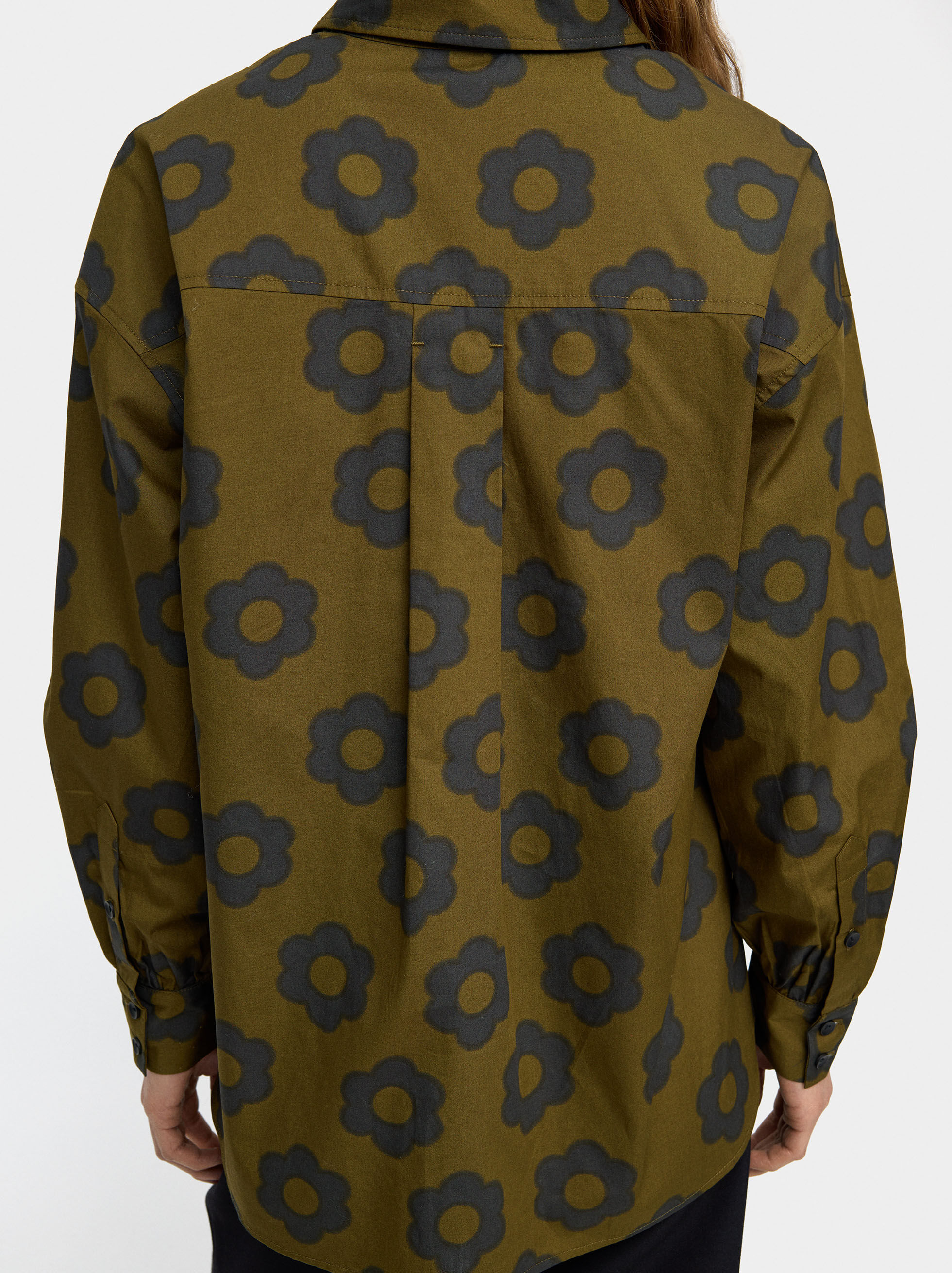 Camisa estampado floral 100% algodón