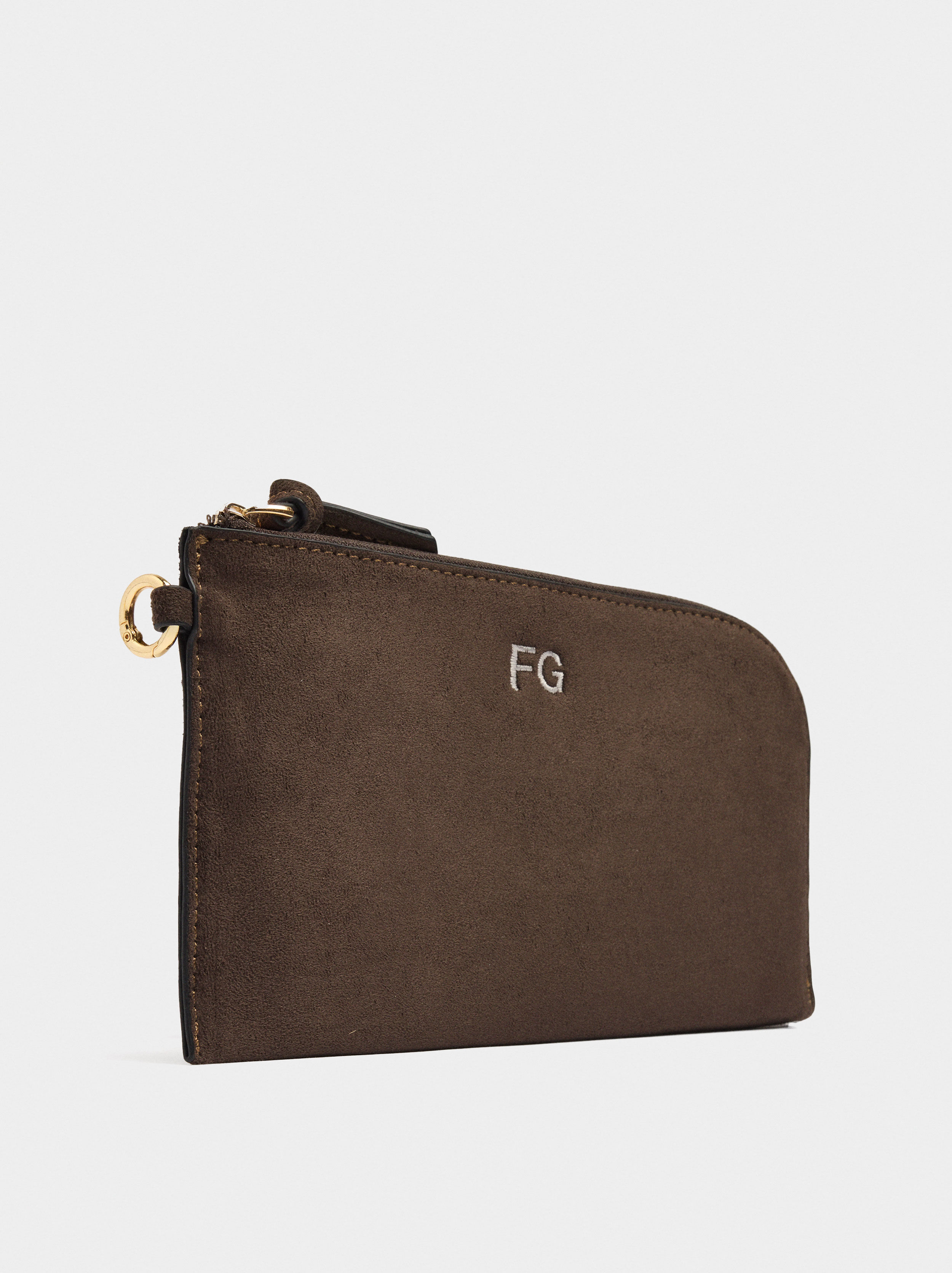 Bolso shopper de aspecto de piel con bolsa