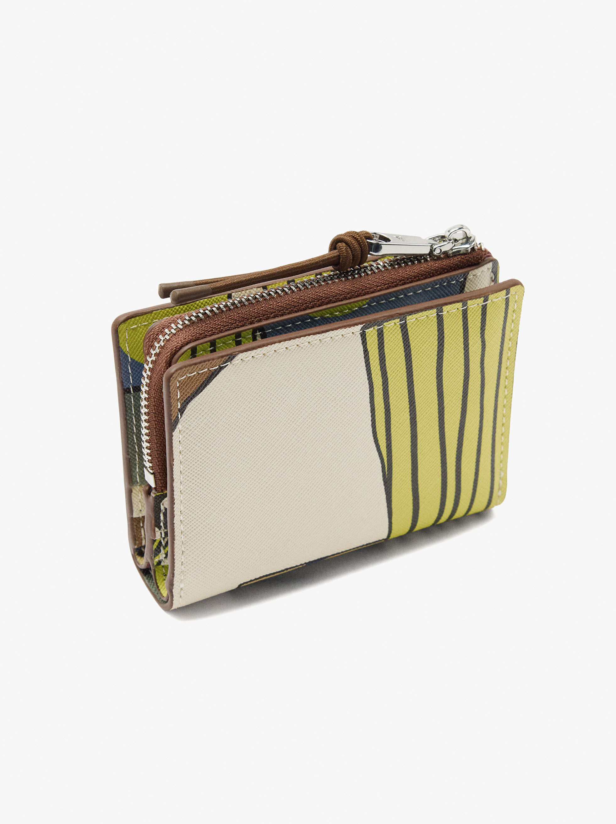 Billetera estampada con textura