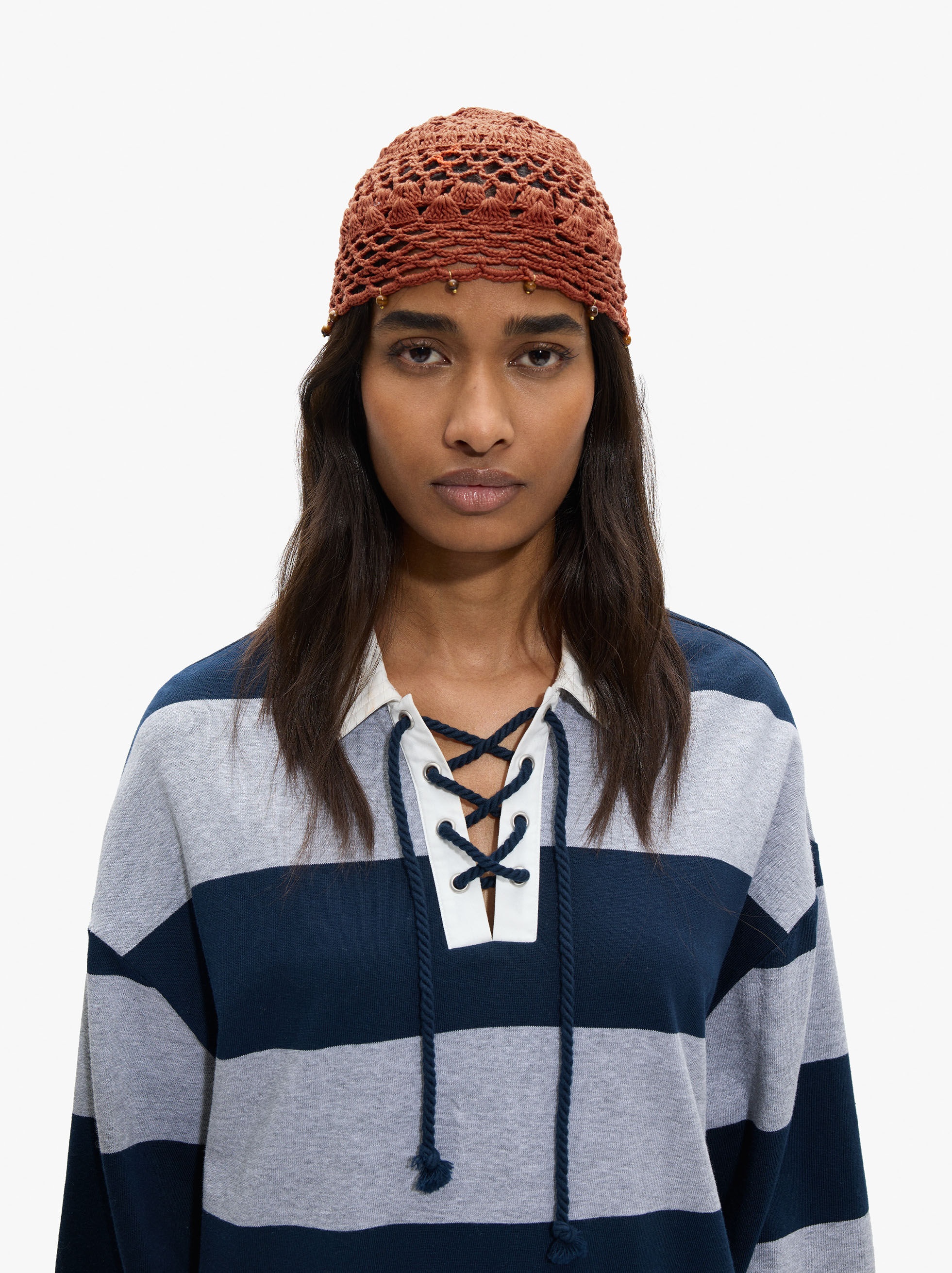 Gorro en crochet de algodón