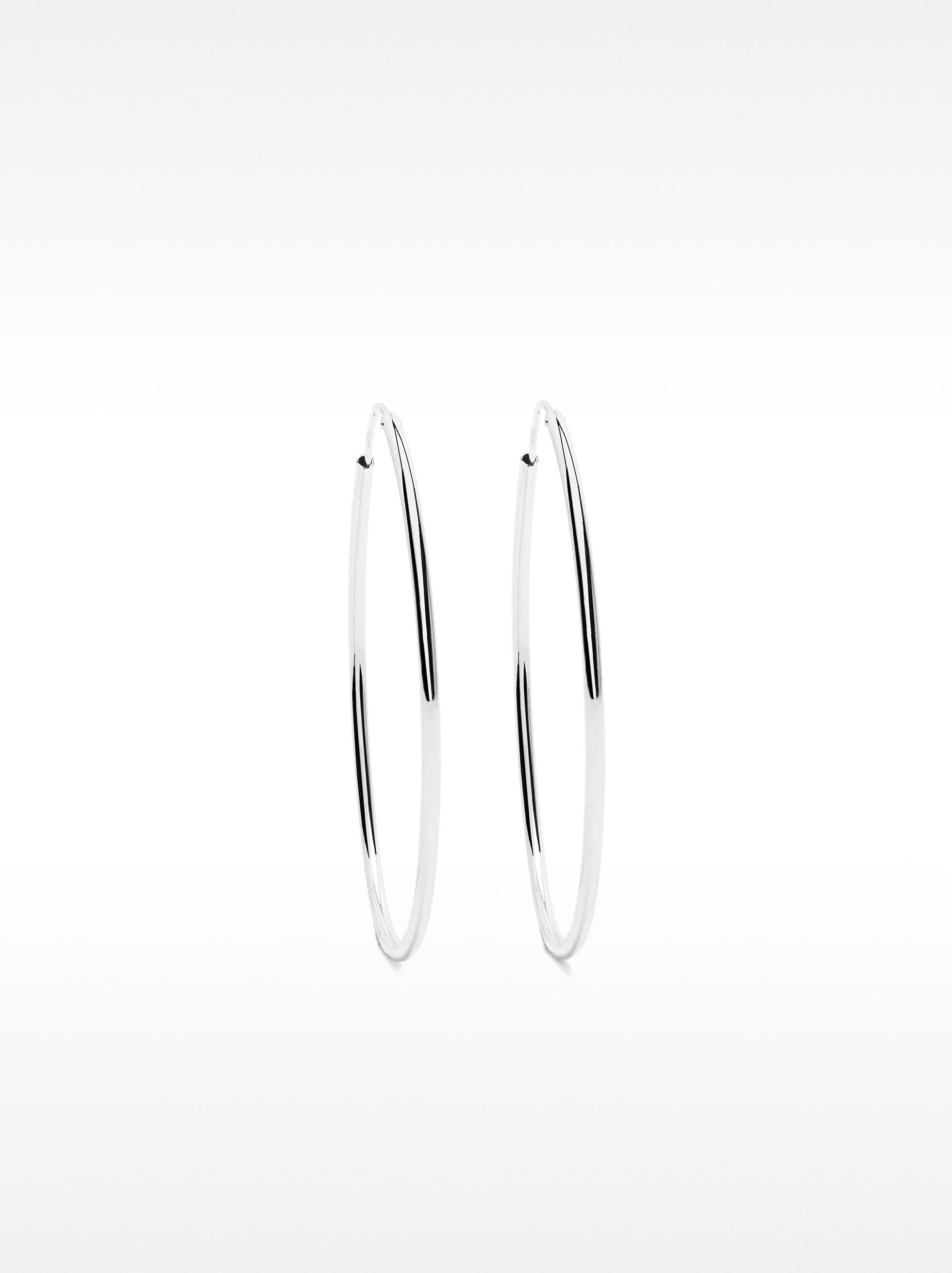 Aros largos de plata 925