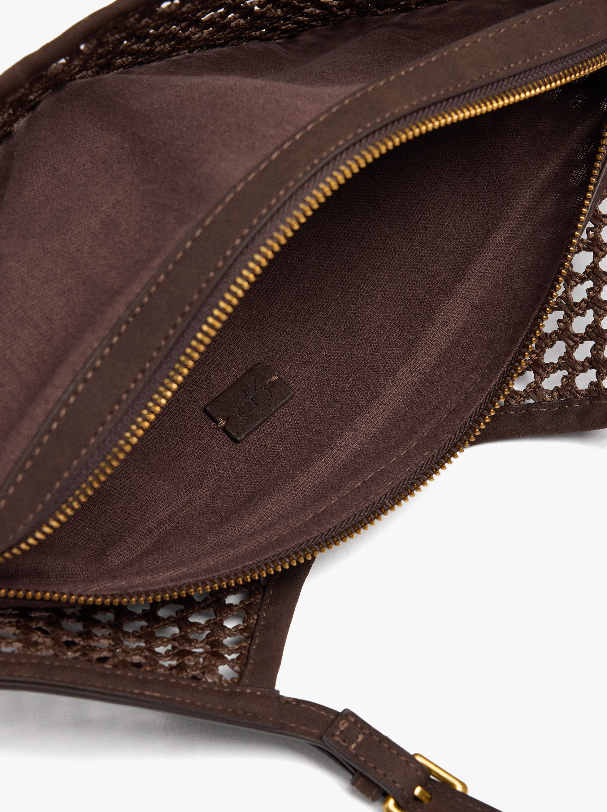 Bolsa tote efecto paja con asa