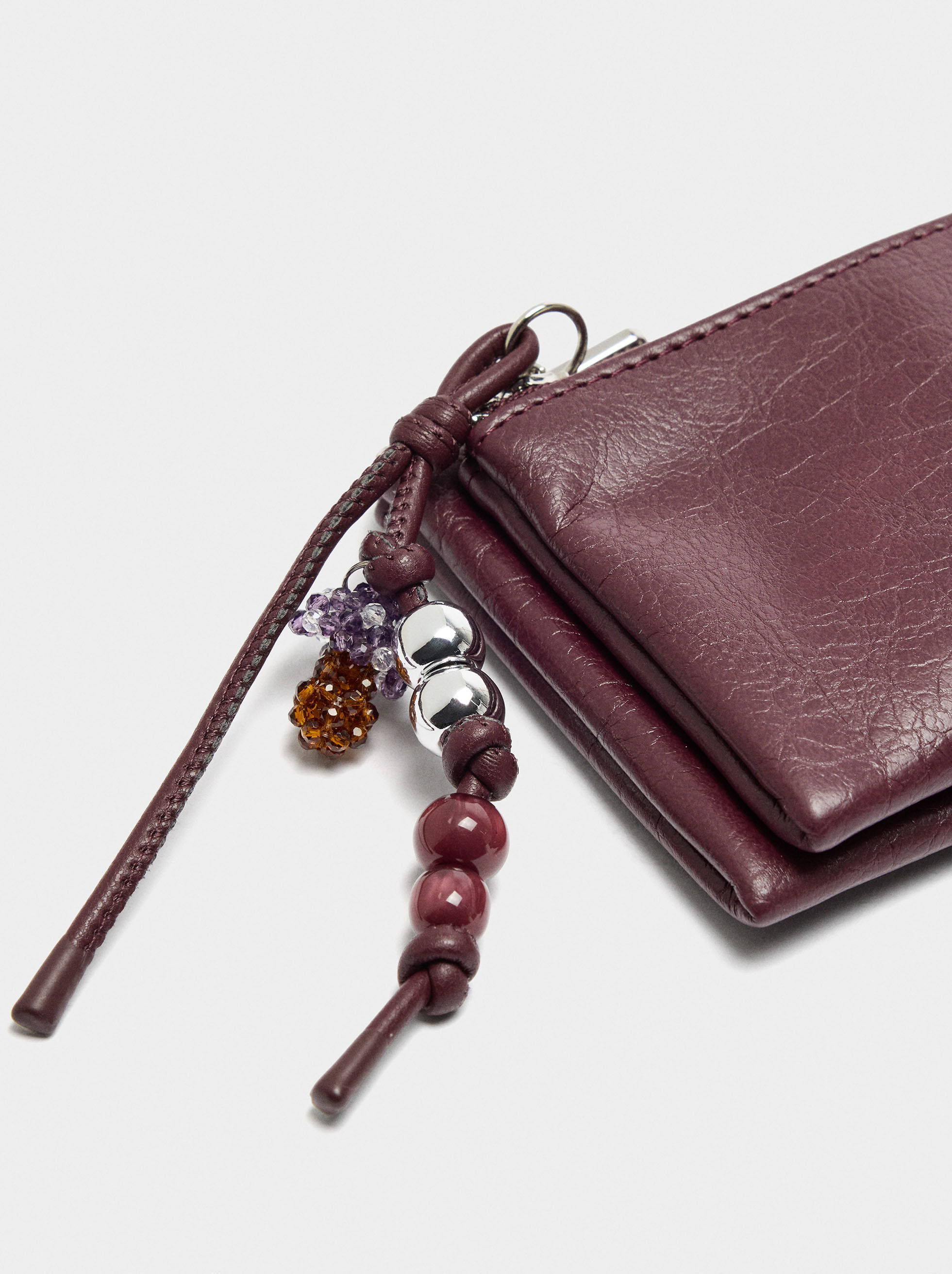 Bolsa multiusos doble efecto con acabado craquelé
