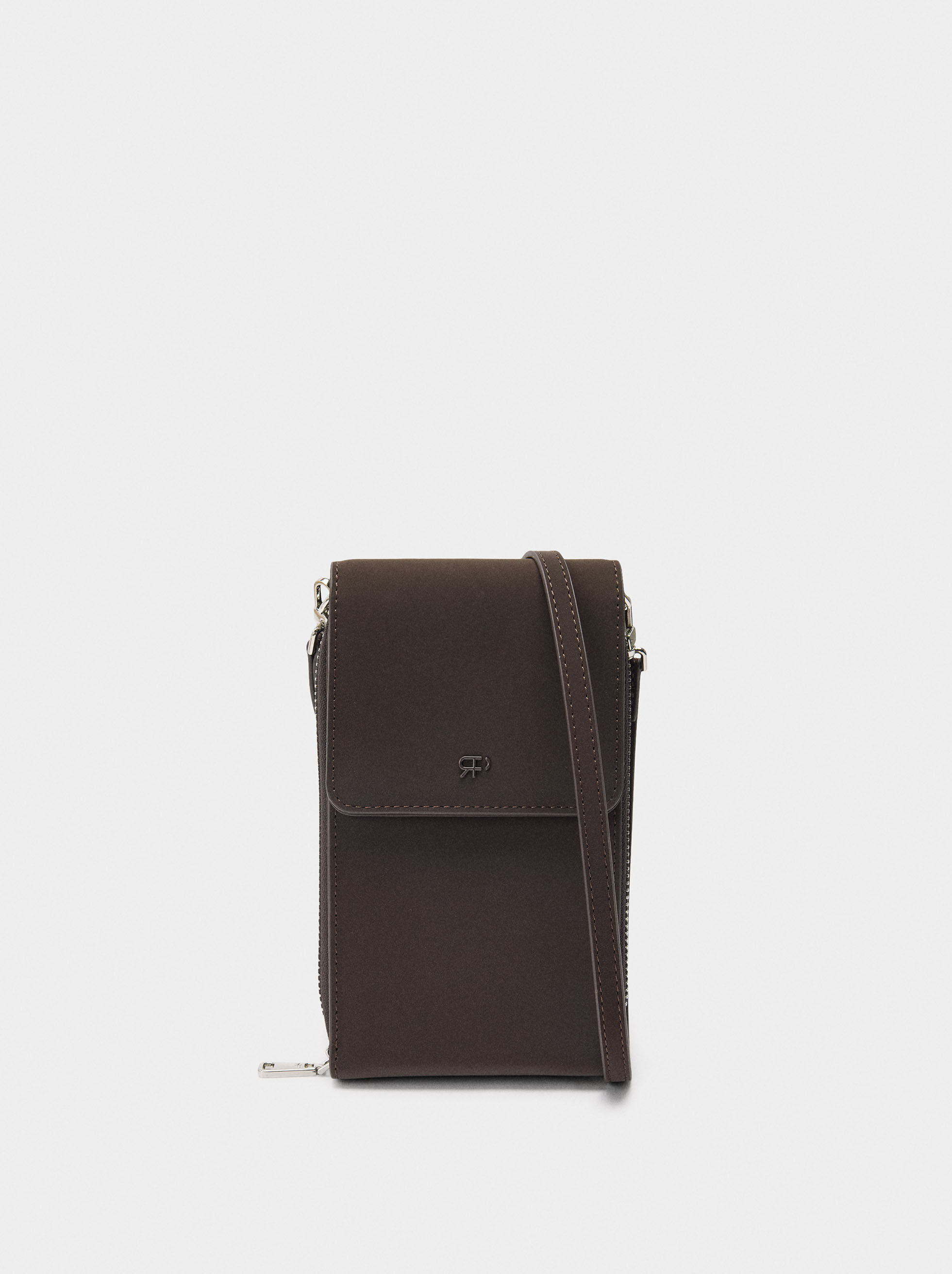 Bolso para teléfono con textura suave