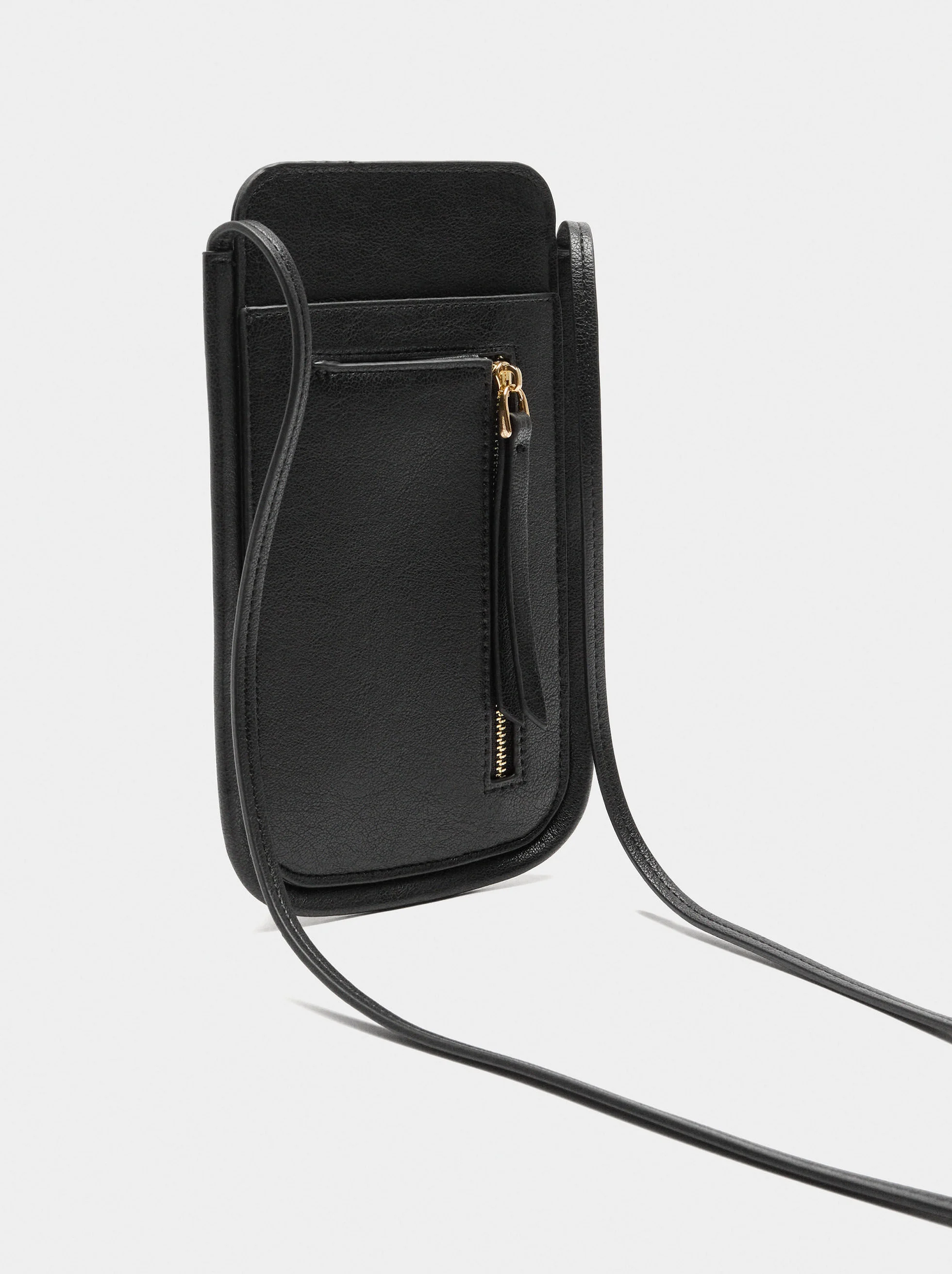Bolsa para teléfono móvil con efecto craquelé