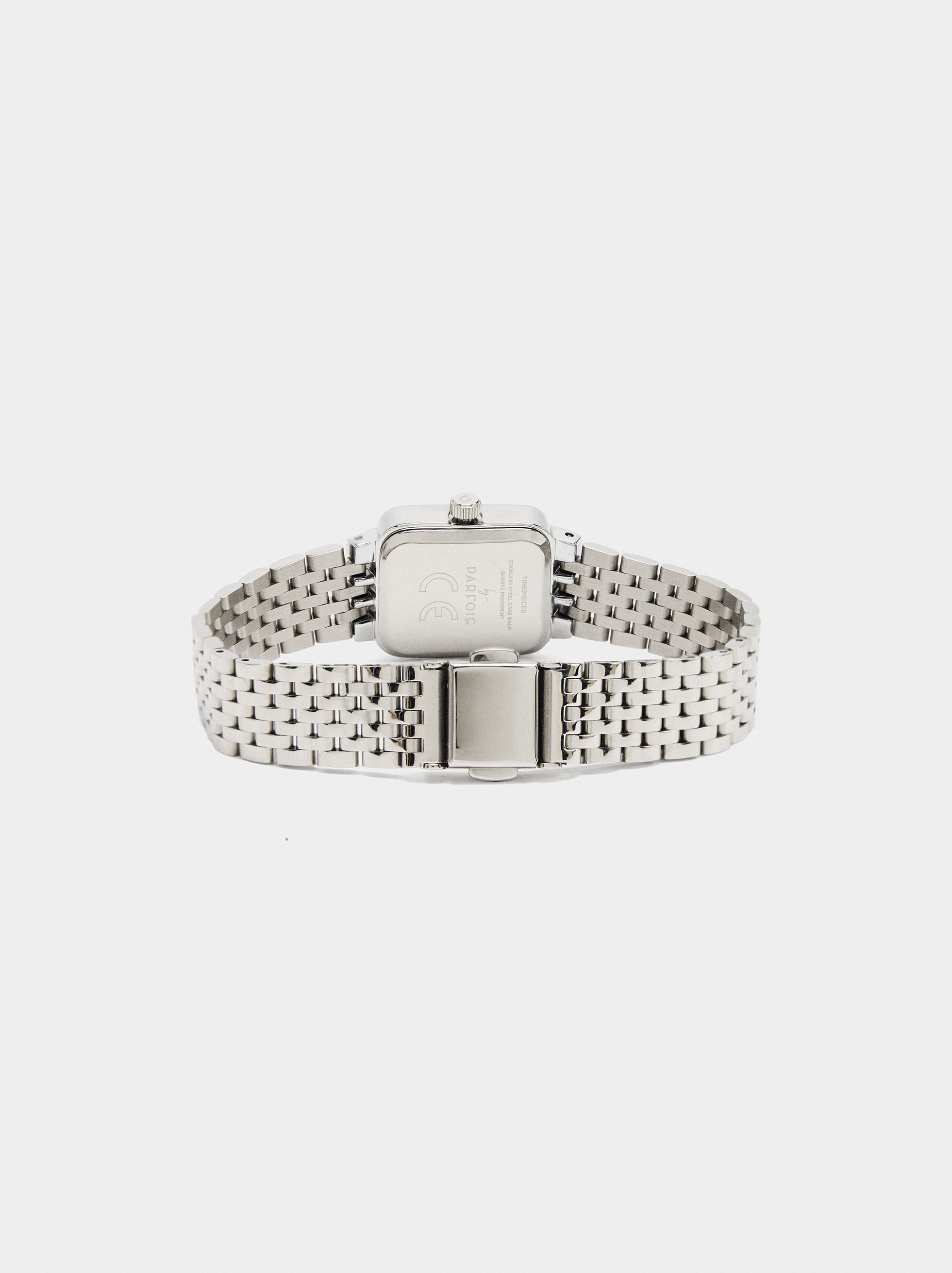 Reloj cuadrado con pulsera de acero inoxidable