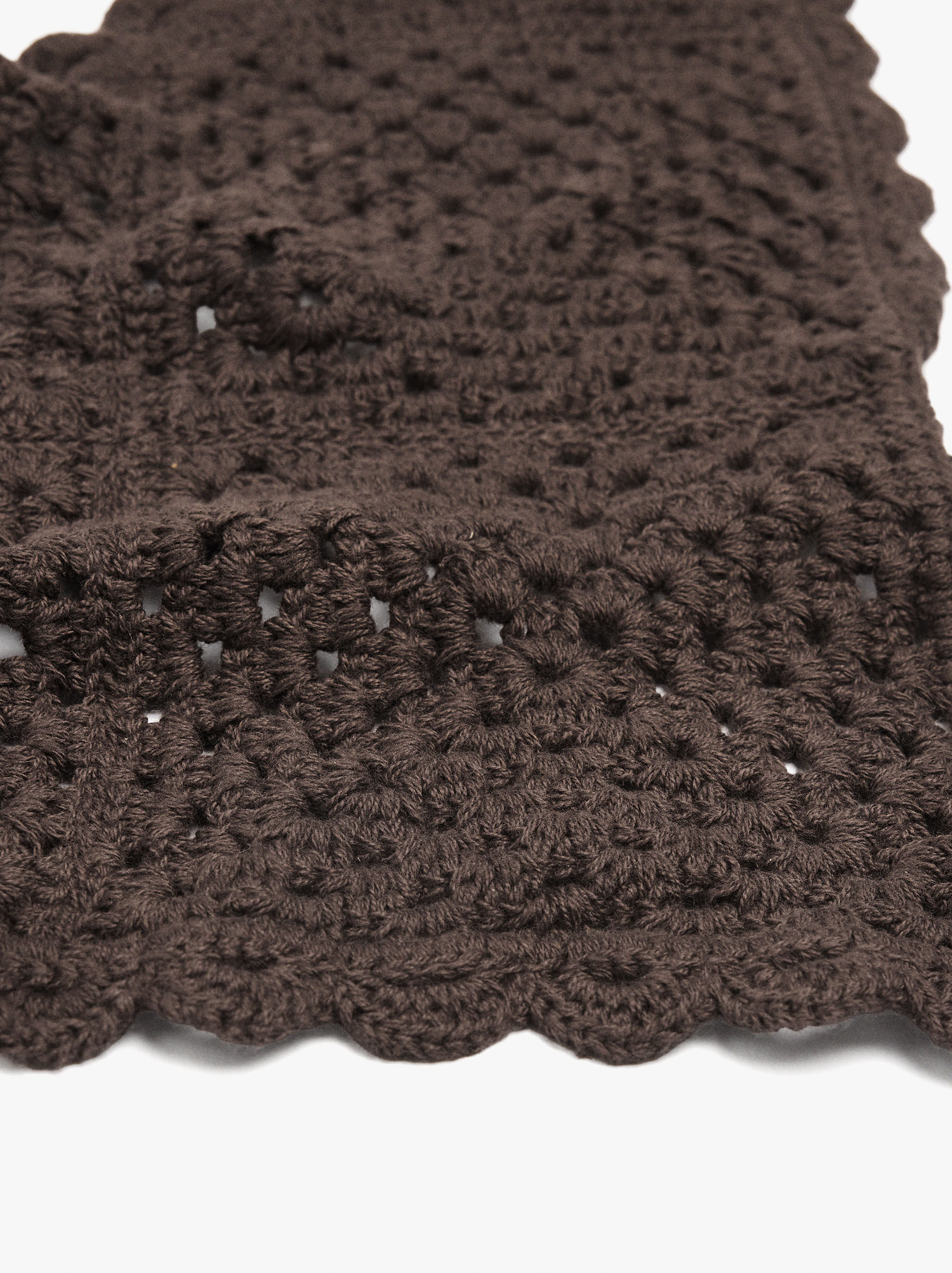 Bandana de crochet 100 % algodón