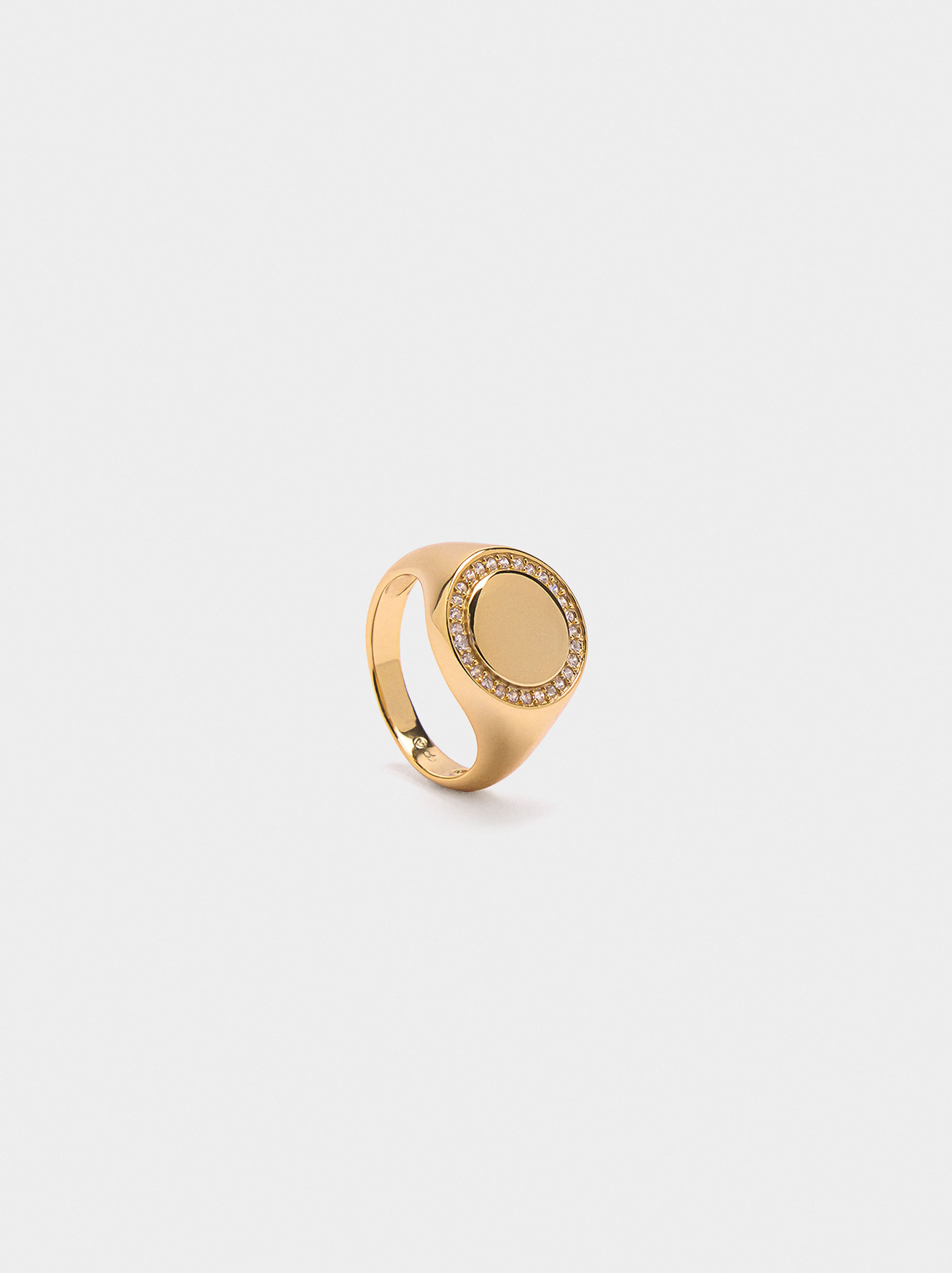 Anillo con zirconias - plata de ley 925