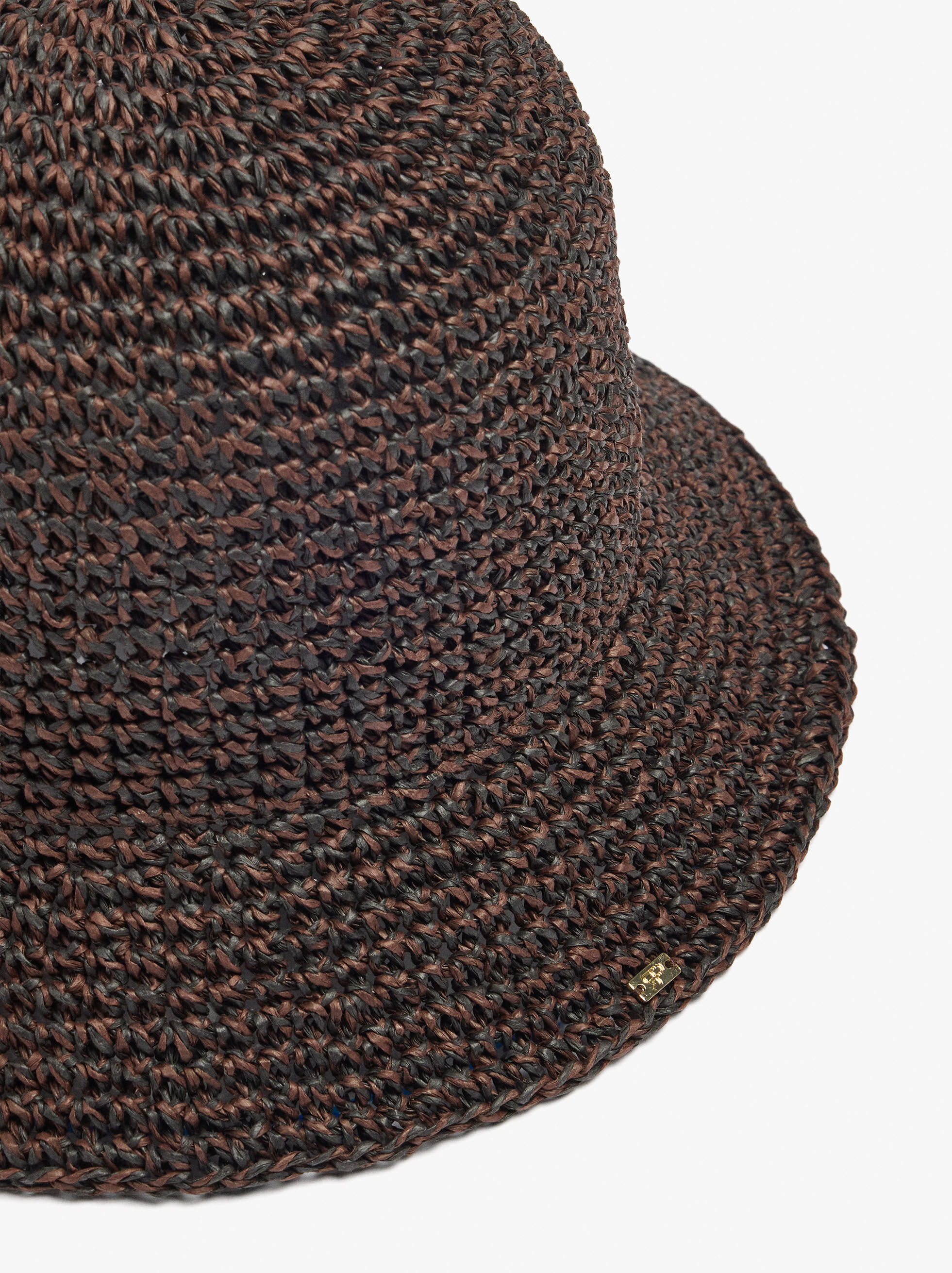 Sombrero bucket efecto paja