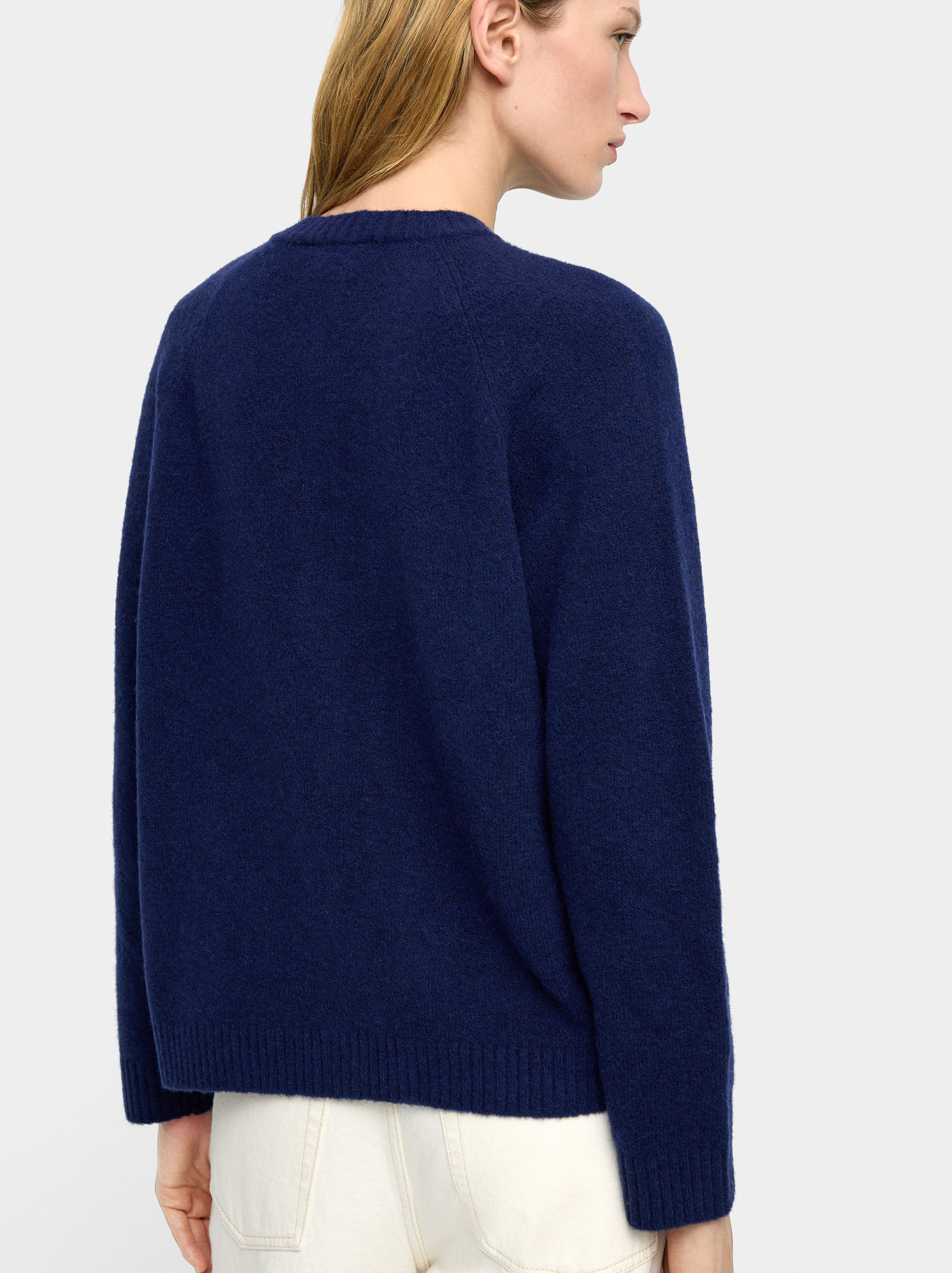 Cardigan de punto liso
