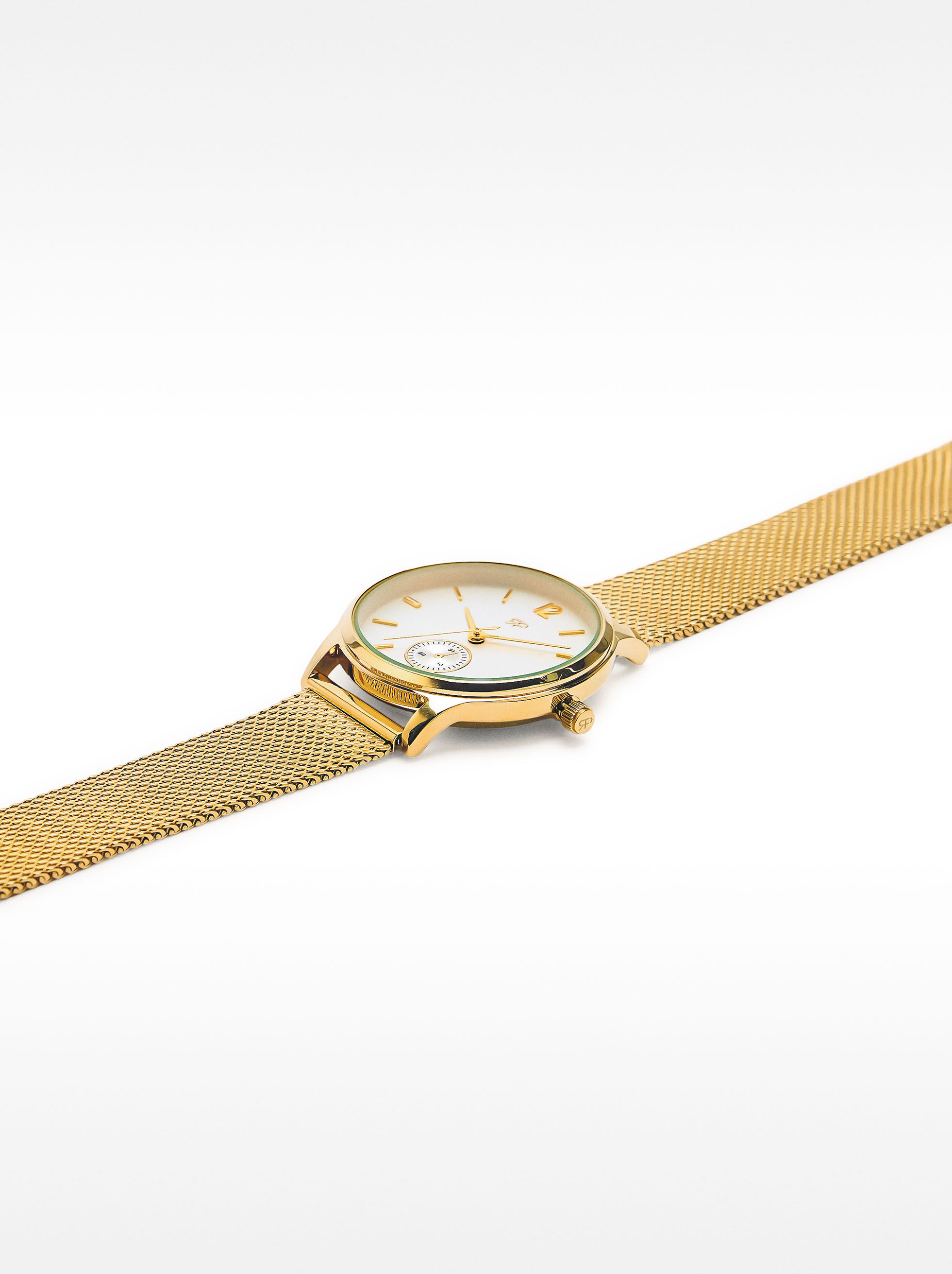 Reloj de pulsera de cadena metálica de acero